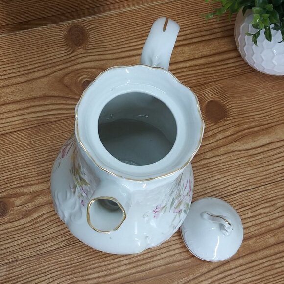 Vintage Flowered porcelain teapot GT 43091361 - Picture 8 of 9